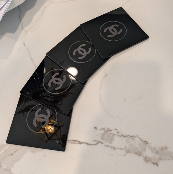 Chanel Black Coasters Set - Picture 2 of 5